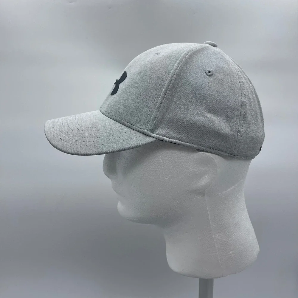 Under Armour UA Pro Fit Mens S/M Gray Stretch Fit Baseball Cap Athletic Hat